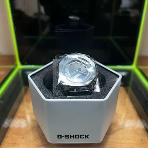 New Casio G-Shock Ana-Digi Double LED Black Shock Resistant Watch GMS2100B-8A